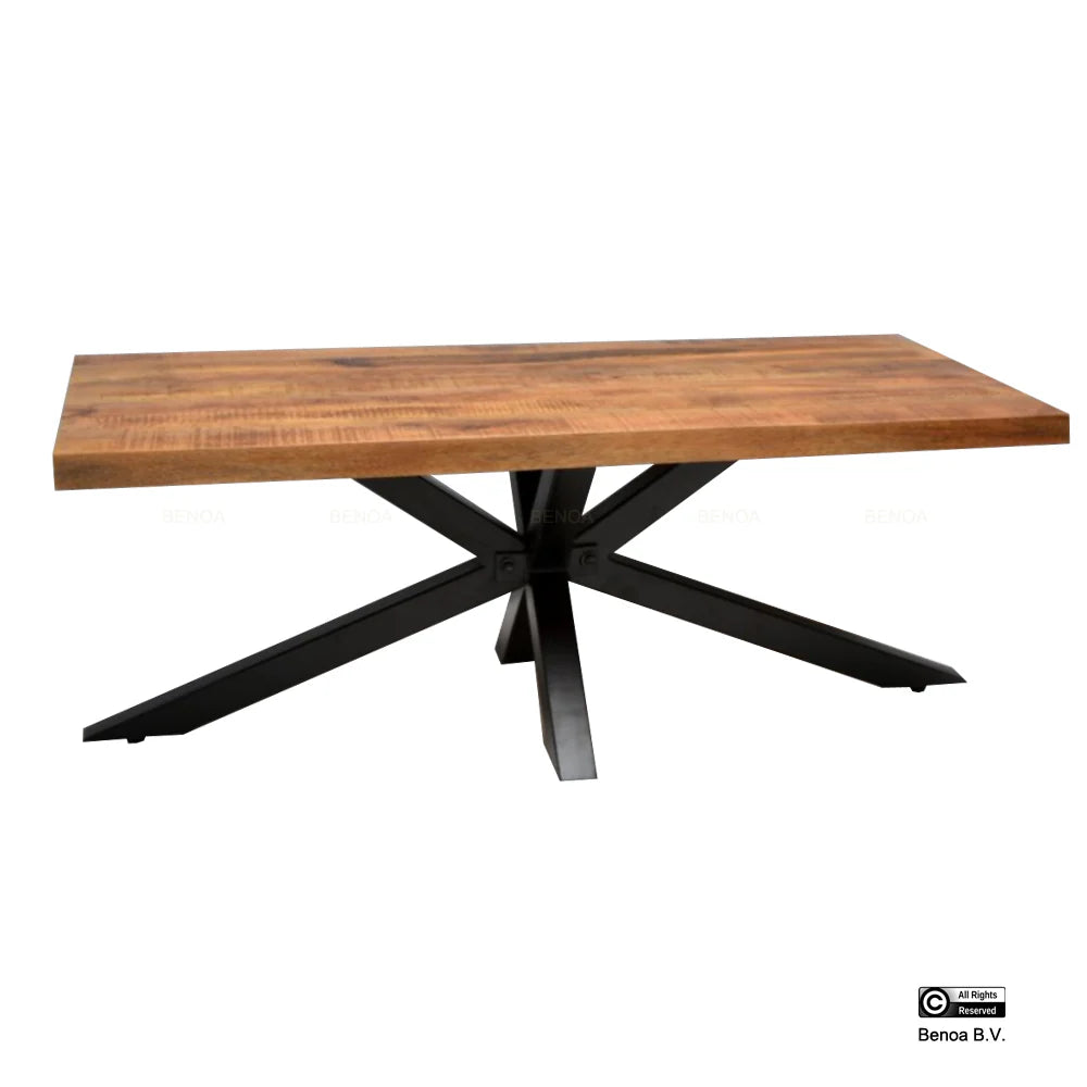Salontafel Rechthoekig met Spinpoot 120