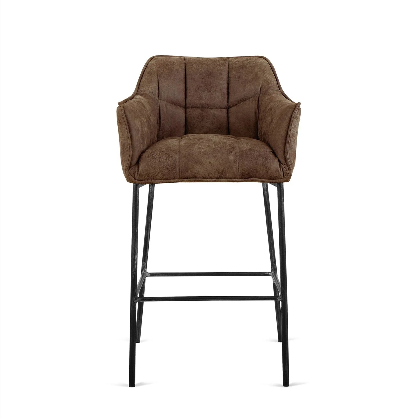 Barstoel Boston 101 (Antraciet, Olijfgroen & Cognac)