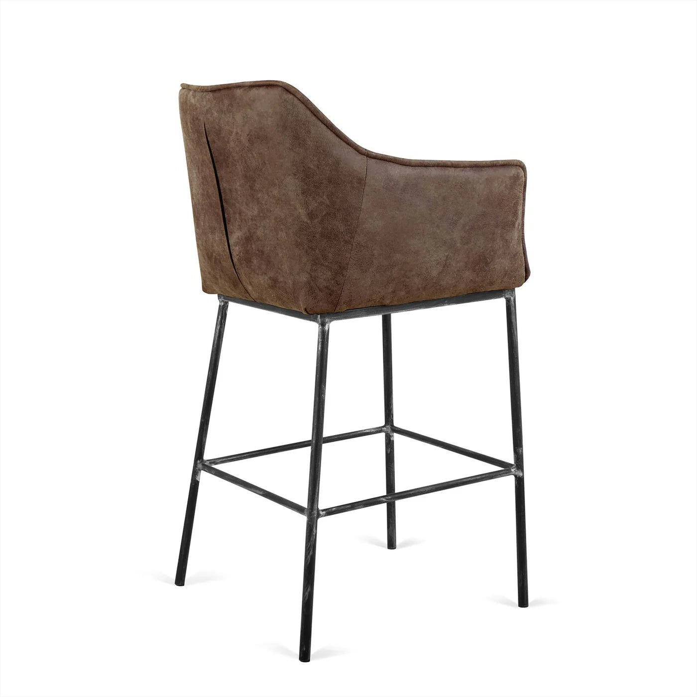 Barstoel Boston 101 (Antraciet, Olijfgroen & Cognac)