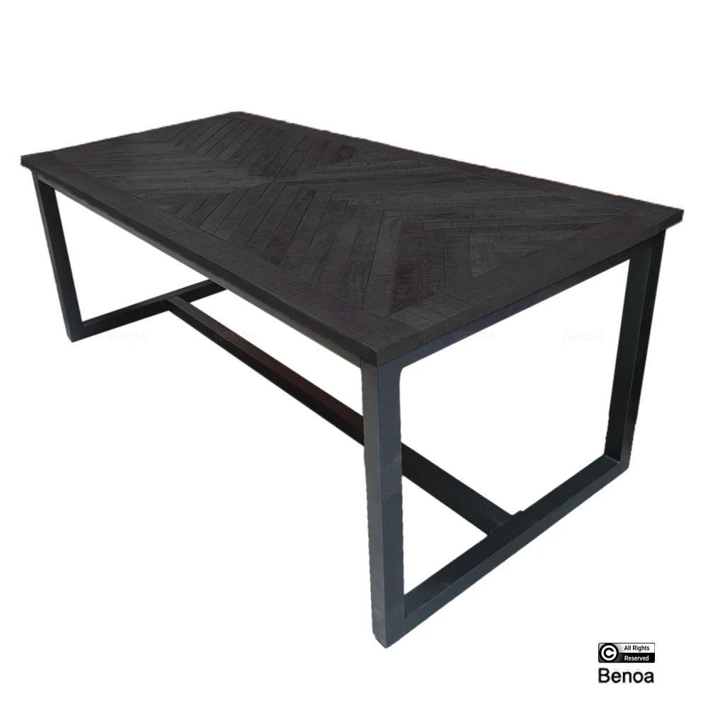Eettafel Jax Zwart Zwart - Mangohout