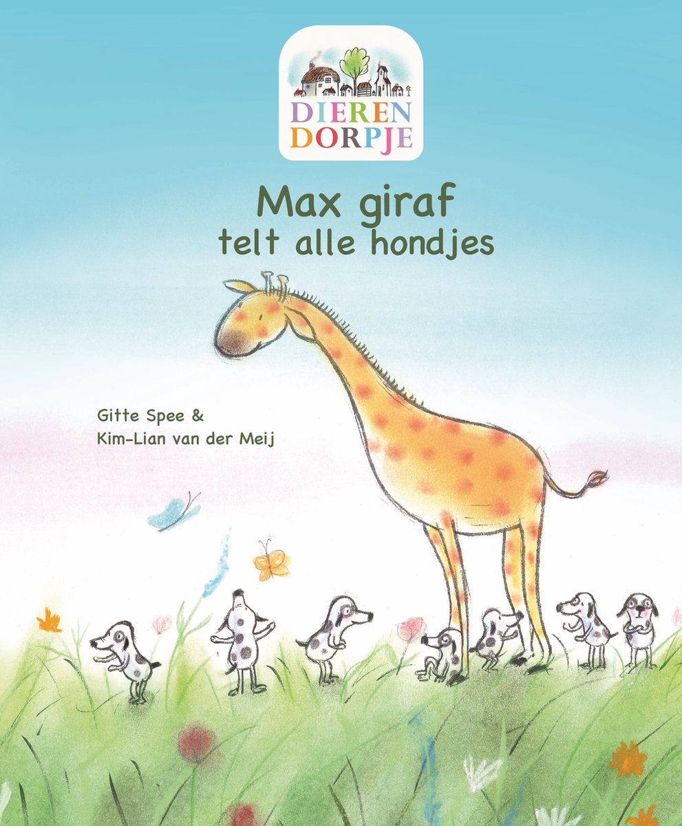 Dierendorpje – Max de giraf telt alle hondjes - Kinderboek