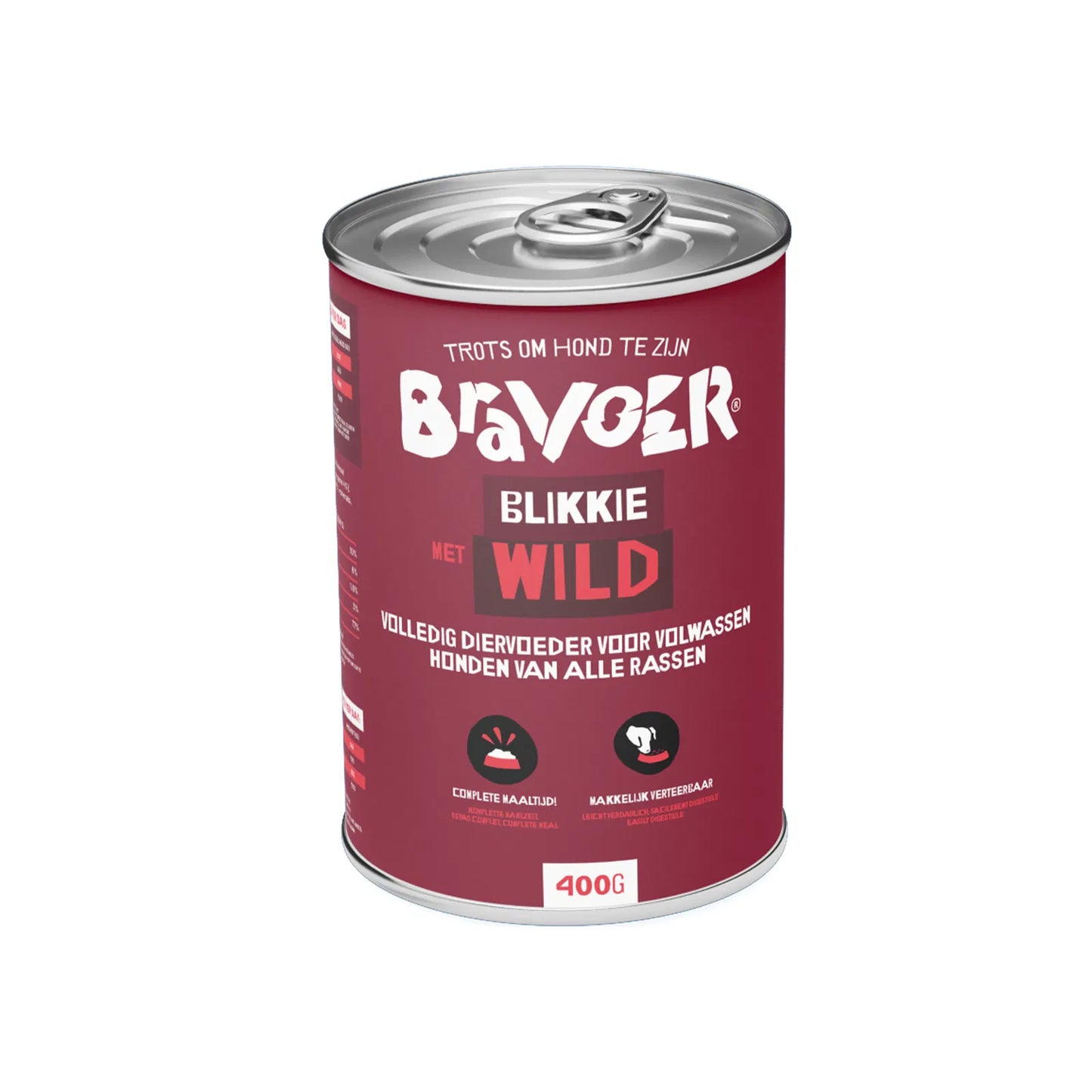 BRAVOER Blikkie Wild - (12x400g) Voordeelverpakking