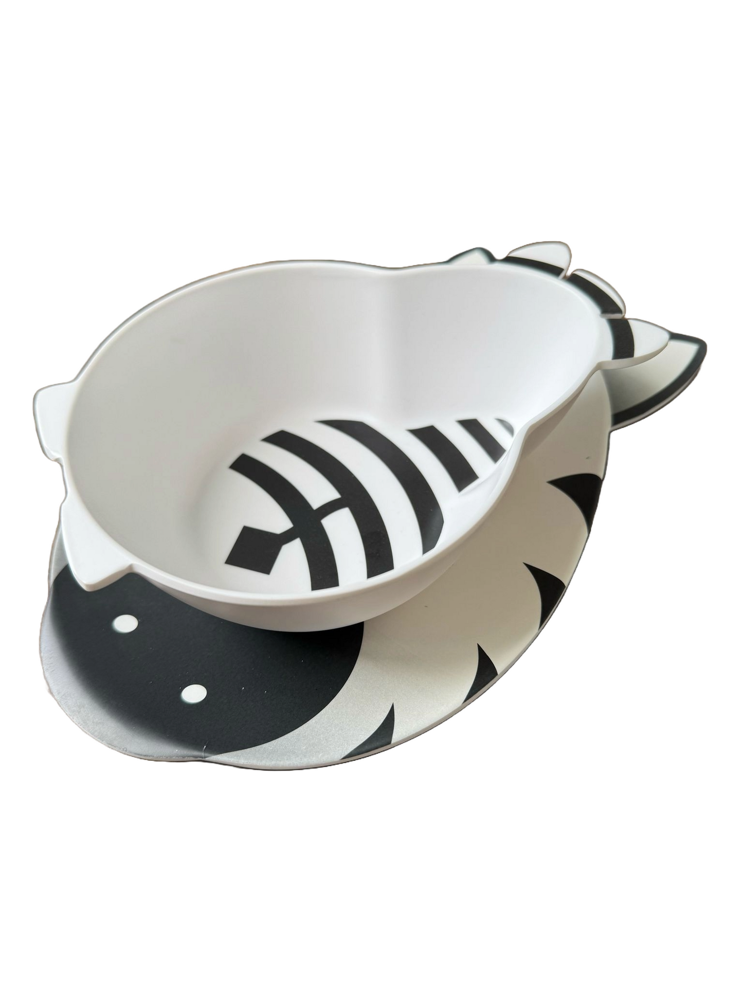 Kinderbord & schaal Zebra Set van 4