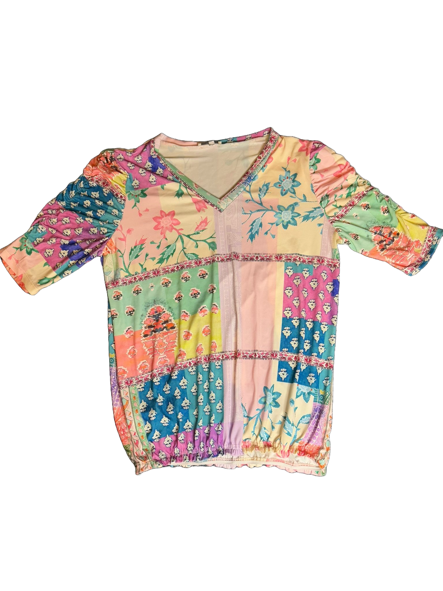 Dames T-Shirt 90's kleurrijk