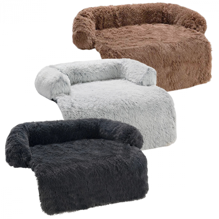 Topmast Hondenmat Comfy - Fluffy Pluche Hondenmand - Maat M - 90 x 80 cm