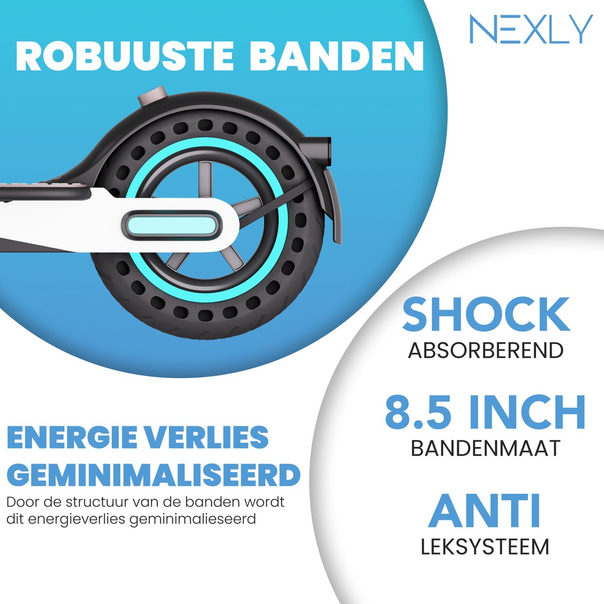 Nexly® S2 Elektrische Step - Snelheid tot 25km/u - Bereik tot 30km - Dubbele remveiligheid - Cruise control - Inklapbaar & draagbaar - LED koplamp - Innovatieve App