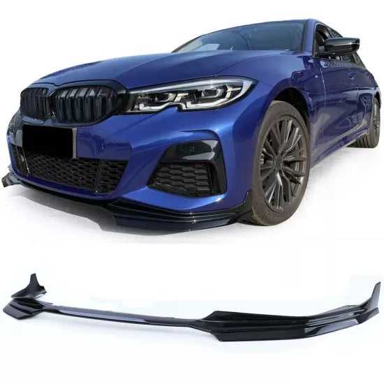 Front Lip - BMW G20 / G21 - Met Vinnen - Hoogglans Zwart | 19-22