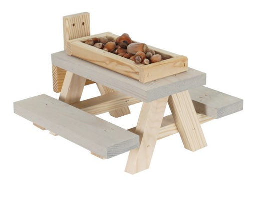 Eekhoorn picknicktafel Wand