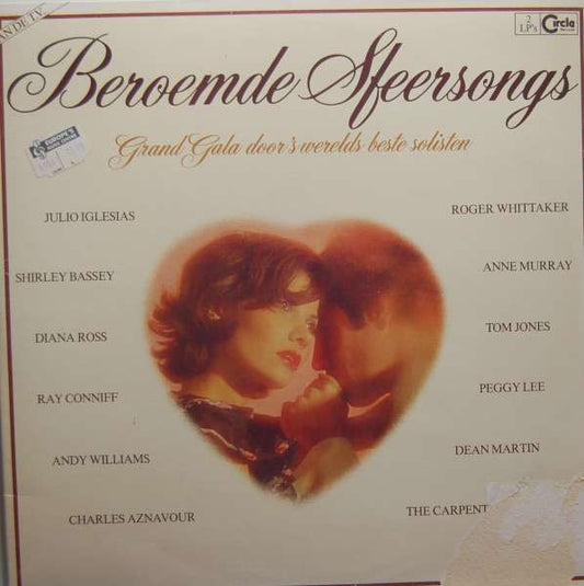 Various – Beroemde Sfeersongs – Grand Gala Door ‘s Werelds Beste Solisten (2xLP, Comp, Gat) – 2de hands, goede staat