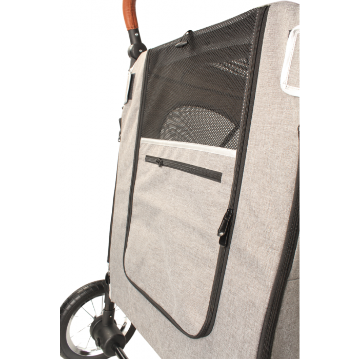 Luxe Hondenbuggy Big Smart – Grijs – 40 kg draagvermogen - BLACKFRIDAY ACTIE!