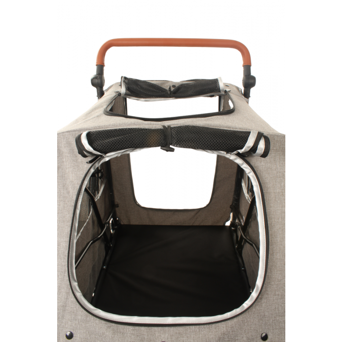 Luxe Hondenbuggy Big Smart – Grijs – 40 kg draagvermogen - BLACKFRIDAY ACTIE!