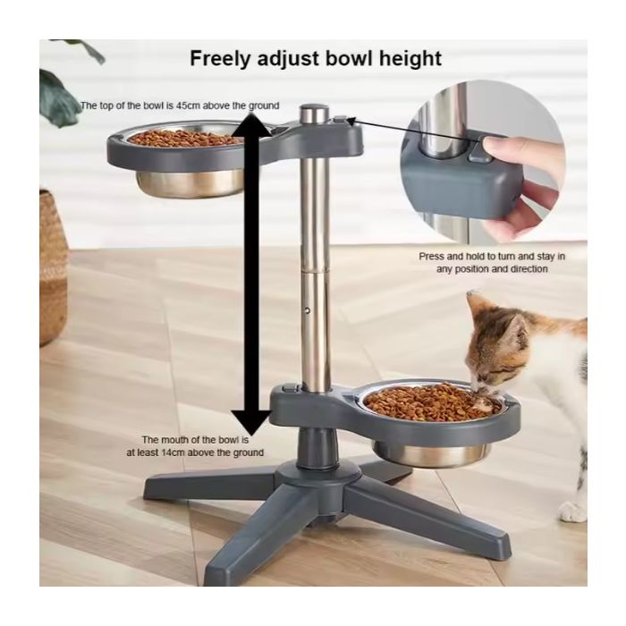 Topmast verstelbare Voer-en drinkstandaard