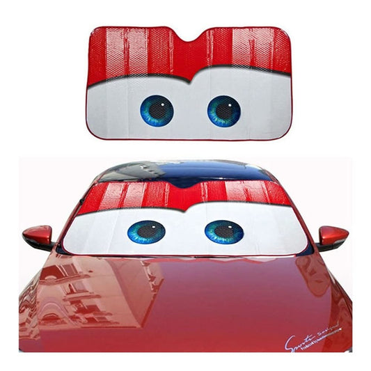 Auto Voorruit Zonnescherm – Model “Auto Ogen” (130x70 cm, Kleur 4)