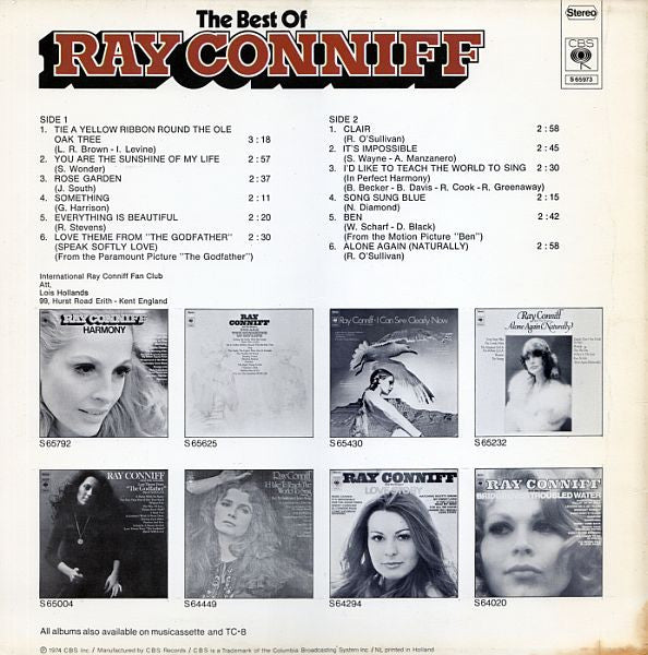 Ray Conniff – The Best Of Ray Conniff (LP, Comp) – 2de hands, goede staat