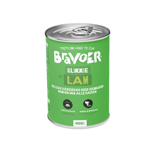 BRAVOER Blikkie Lam (12x400g) Voordeelverpakking