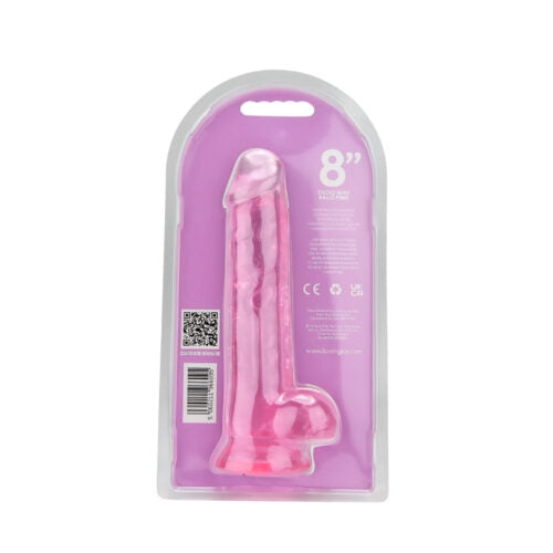 Dildo met Ballen Roze Loving Joy 8 Inch