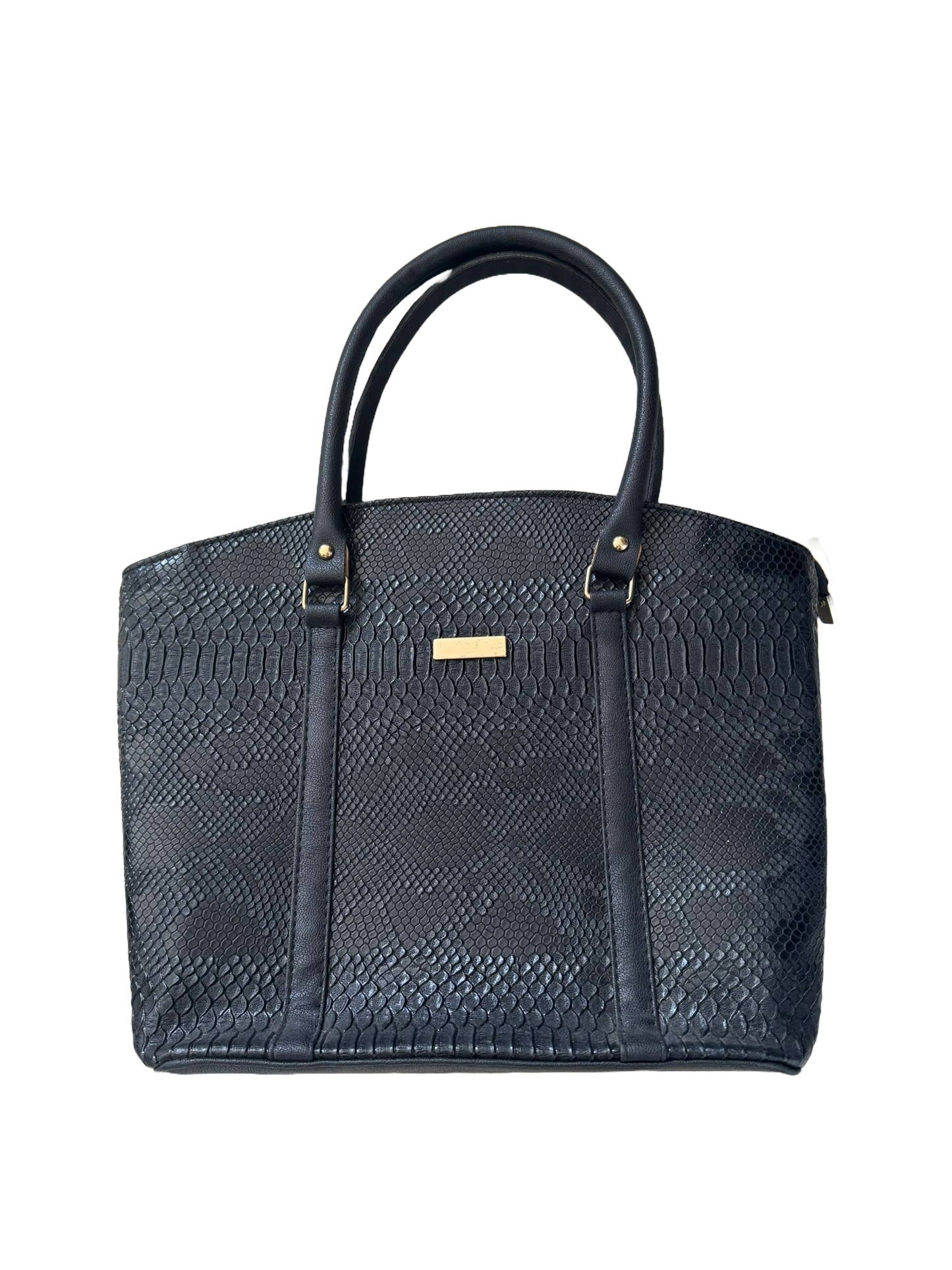 Lederen tas dames luxe schooltas (kunstleer) opbergvak