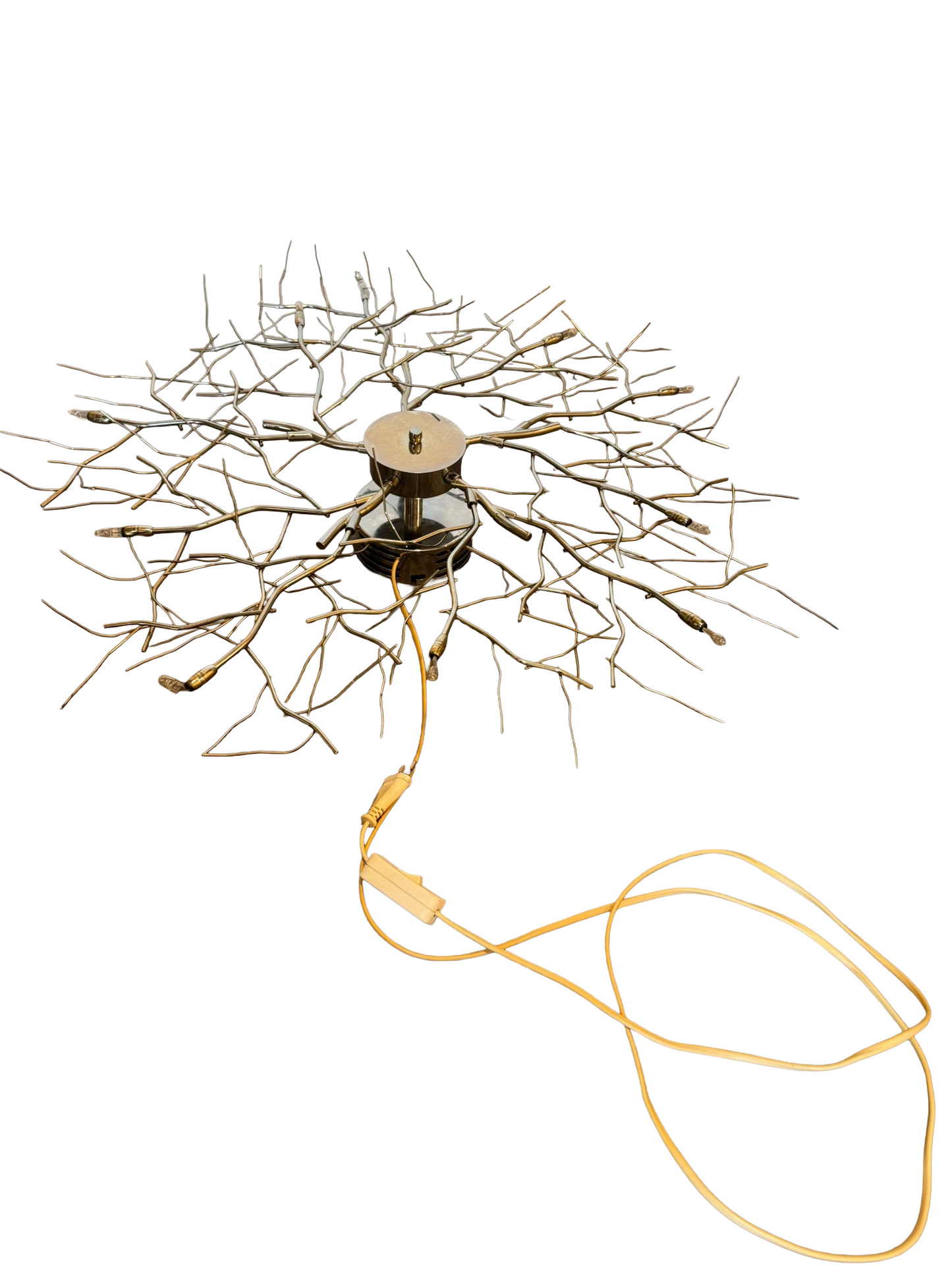 Dimbare Plafond/Wand Lamp – Chroom, met Takken-Design