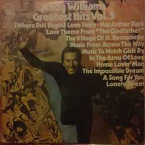 Andy Williams – Andy Williams' Greatest Hits Vol. 3 – 2de hands, goede staat