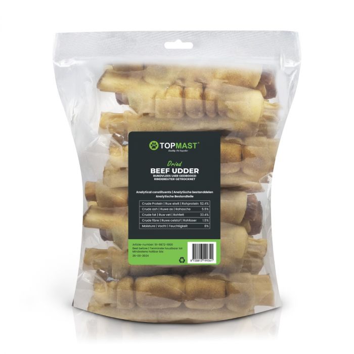 Topmast Runderstaart Wrappers – Omwikkeld met Kophuid – 15 cm – 500 g