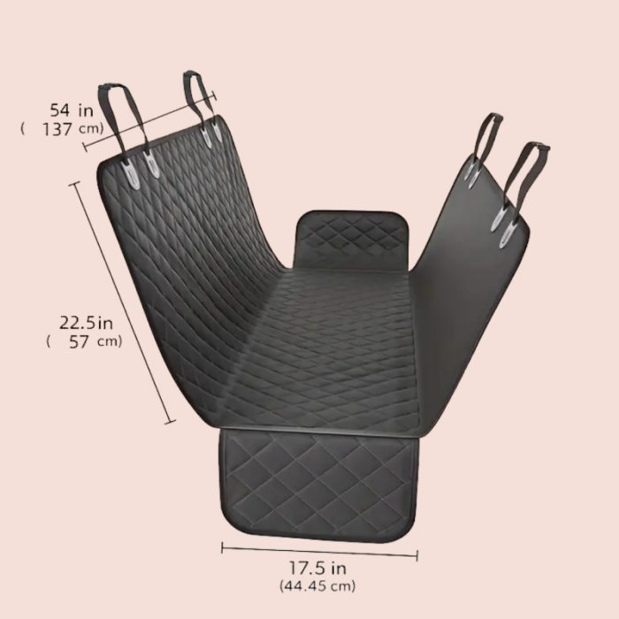 Topmast Beschermdeken Autostoelen – Nylon – Zwart – 137 × 147 cm