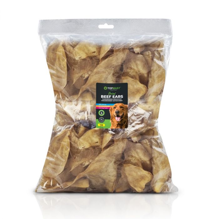 Topmast Runderoren Gedroogd - 100 stuks