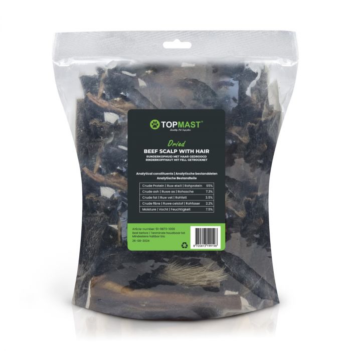 Topmast Runderkophuid met Haar - 15 cm - 1000 Gram