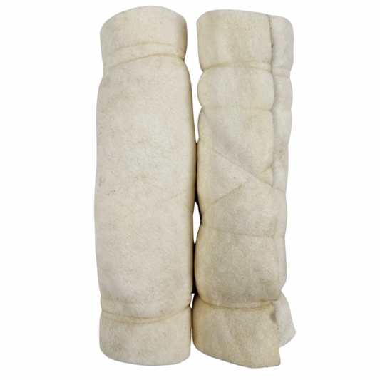 Superrol Buffelhuid Wit - 15 cm - Natuurlijke Rawhide Rolls