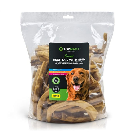 Topmast Runderstaart met Huid - 1000 Gram - 15 cm