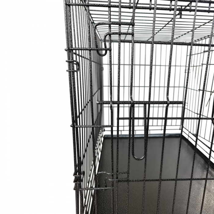 Topmast Hondenbench Premium – Black Silver Coating