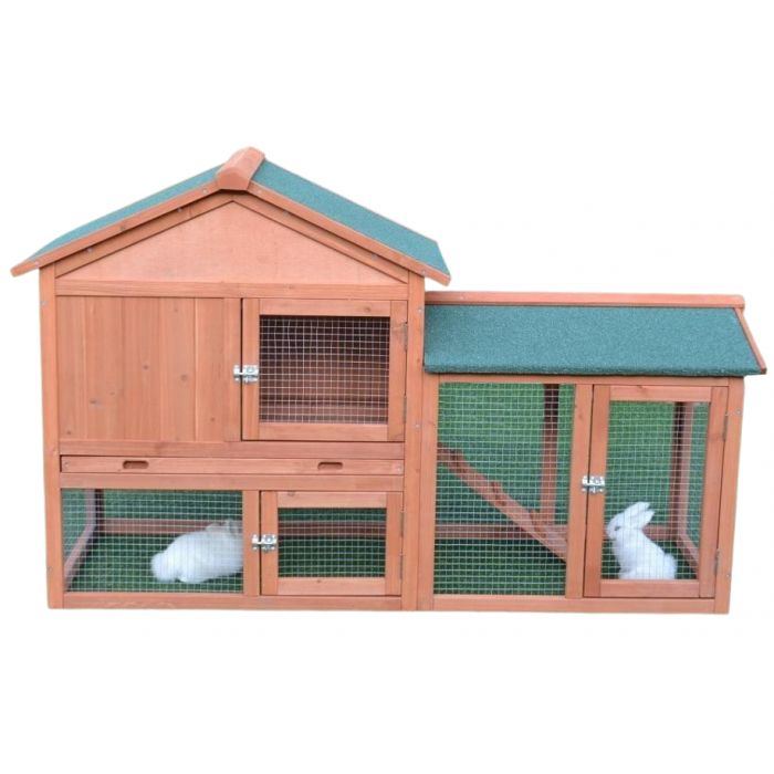 Topmast Konijnenhok Landscape – Ruim Houten Konijnenverblijf met Buitenren