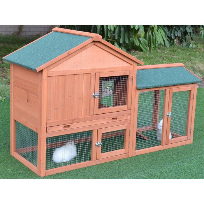 Topmast Konijnenhok Landscape – Ruim Houten Konijnenverblijf met Buitenren