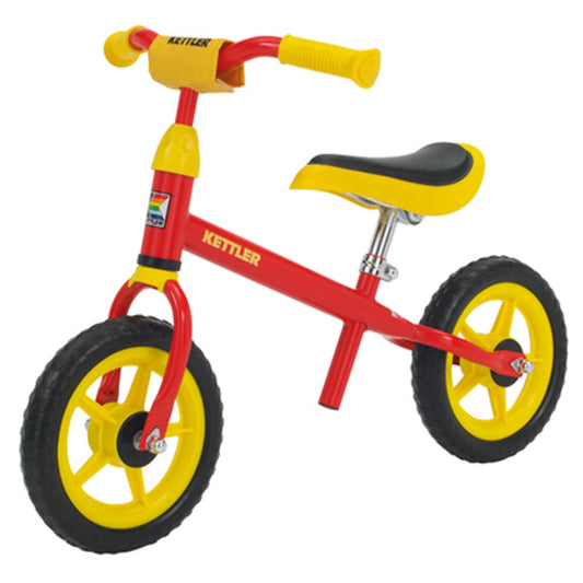 De Kettler Speedy 10” loopfiets rood geel