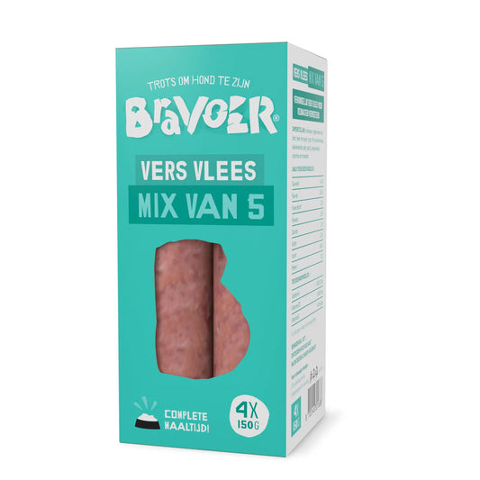 Bravoer Mix van 5 CAT.3 (12 x 4x150g)