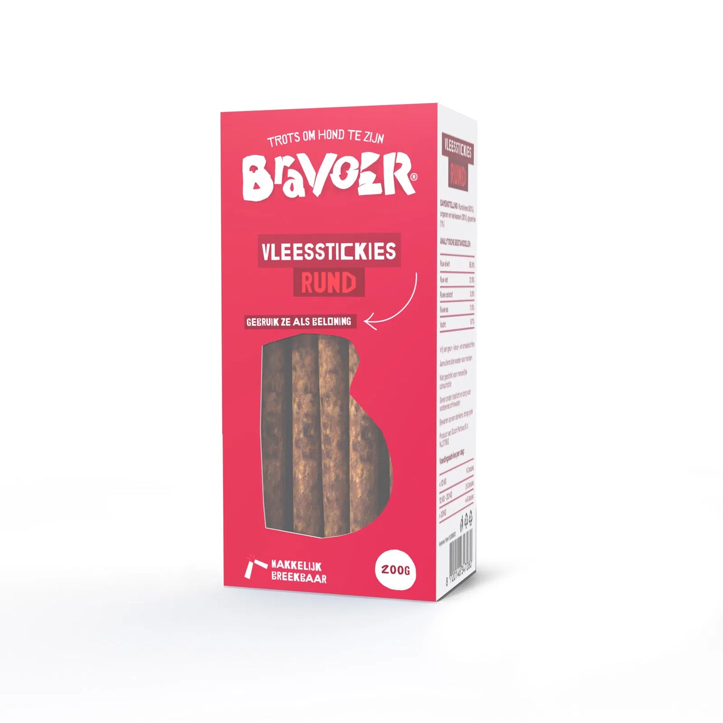 BRAVOER Vleesstickies Rund (2kg) - Black Friday DEAL!